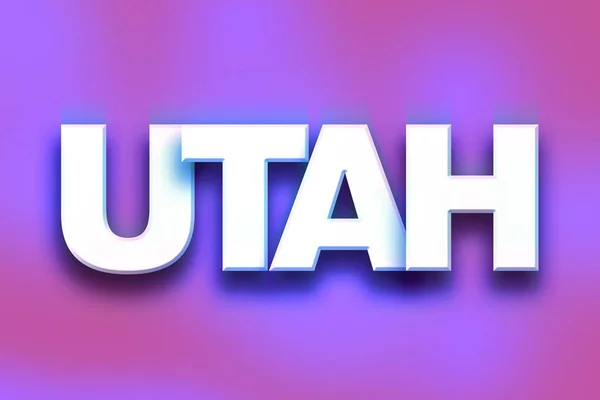 Utah Concepto Colorido Word Art —  Fotos de Stock