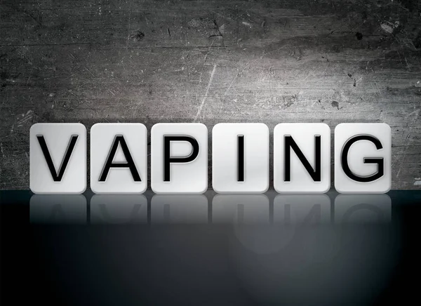 Vaping Tiled Letters Concept and Theme — Stock Photo, Image