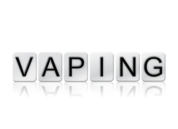 Vaping Isolated Tiled Letters Concept and Theme — Stock Photo, Image