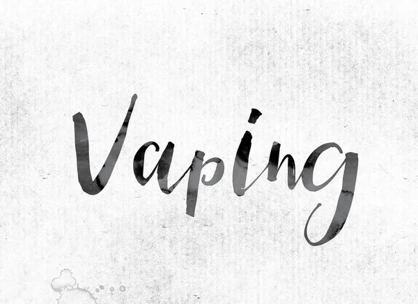 Koncepcja vaping pomalowane tuszem — Zdjęcie stockowe