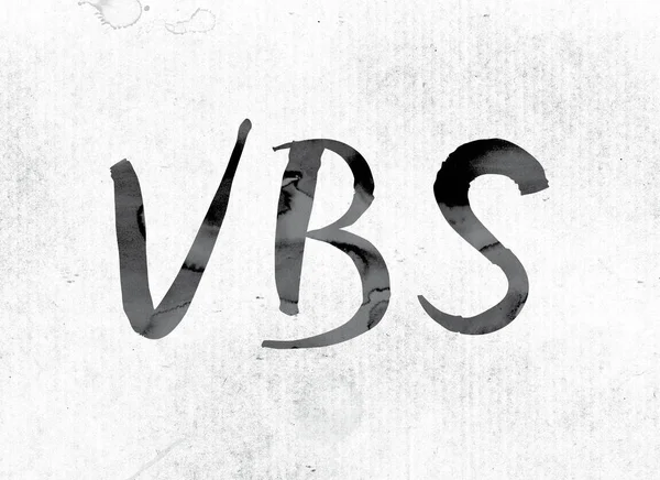 VBS Concept Painted in Ink — Stock Photo, Image