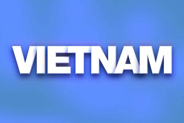 Vietnam Concept Colorful Word Art — Stock Photo, Image