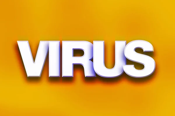 Virus Concetto colorato Word Art — Foto Stock