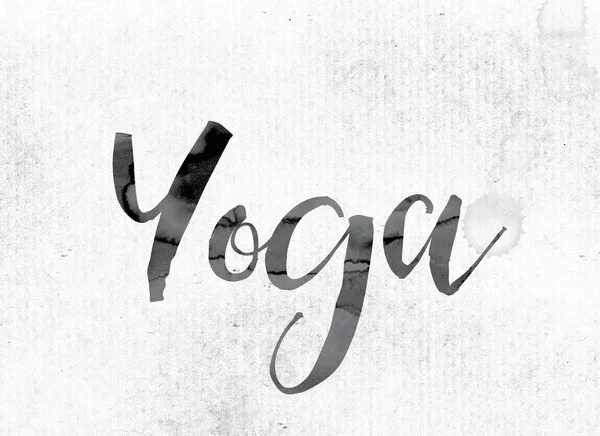 Concept de yoga peint à l'encre — Photo