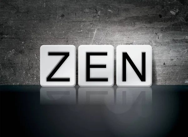 Zen Lettres carrelées Concept et thème — Photo