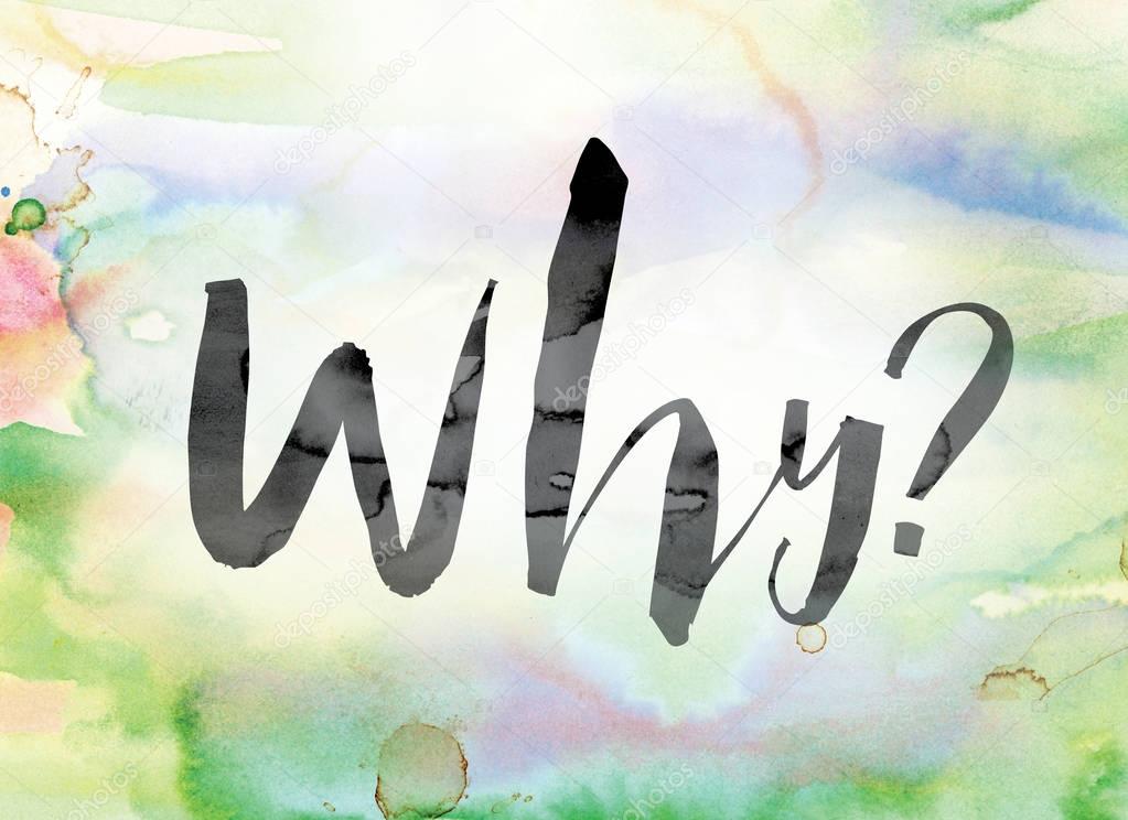 Why Colorful Watercolor and Ink Word Art