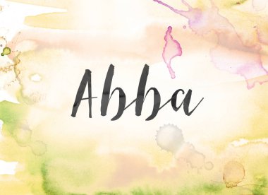 Abba Concept Watercolor and Ink Painting clipart