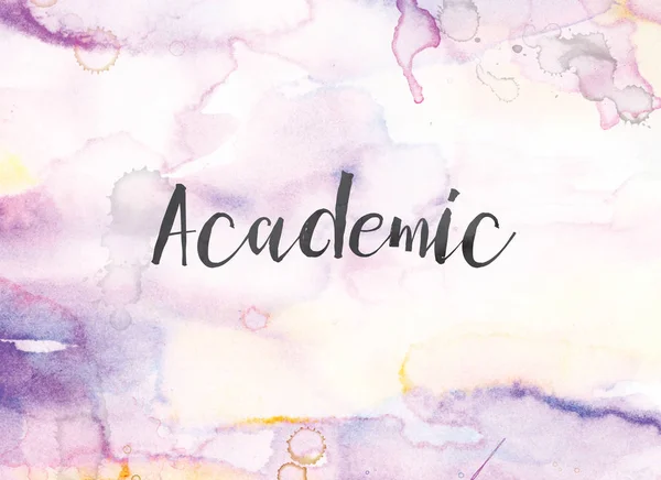 Academic Concept Watercolor and Ink Painting — Stock Photo, Image