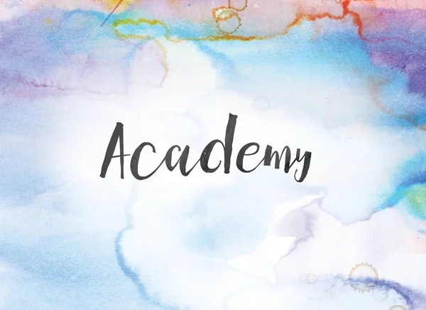 Academy Concept aquarel en inkt schilderij — Stockfoto