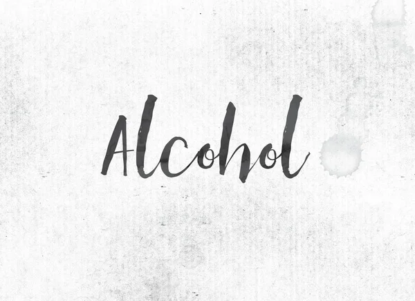 Alcohol Concept schilderde inkt Word en thema — Stockfoto