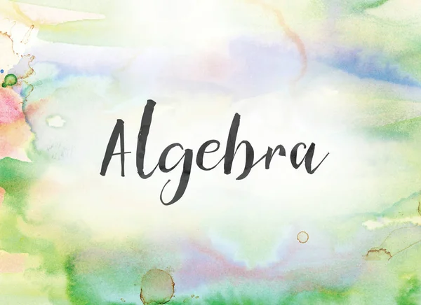 Concepto de álgebra Acuarela y pintura de tinta —  Fotos de Stock