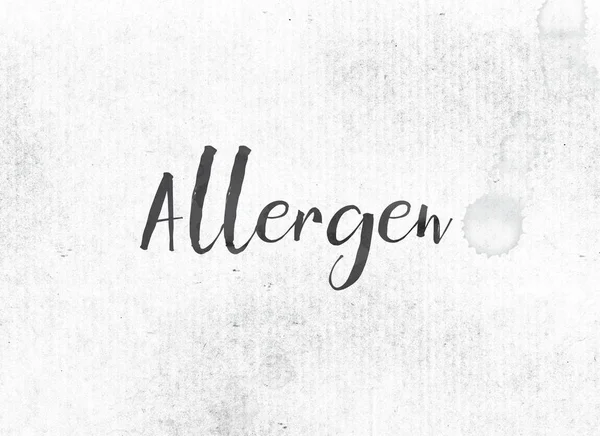 Allergen konceptet målade bläck Word och tema — Stockfoto