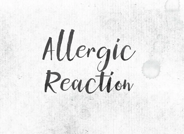 Allergische reactie Concept schilderde inkt Word en thema — Stockfoto