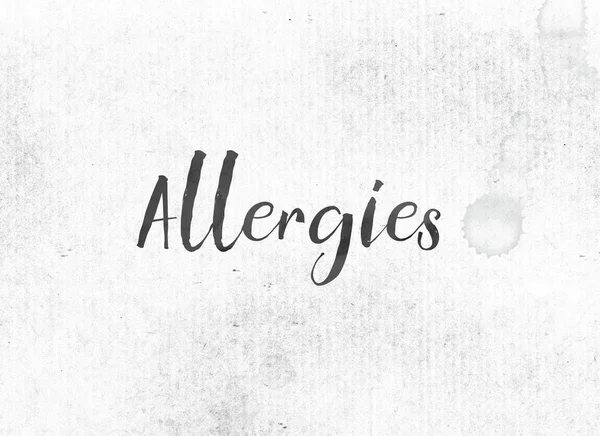 알레르기 개념 잉크 단어 그리고 주제 — 스톡 사진