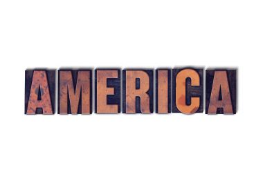Tipo Word izole Amerika kavramı