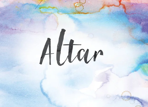 Altaar Concept aquarel en inkt schilderij — Stockfoto