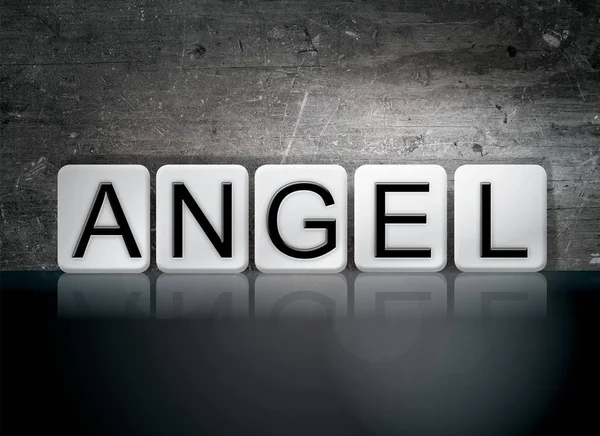 Angel Concepto Azulejos Palabra —  Fotos de Stock