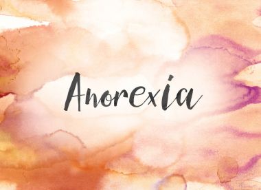 Anorexia Concept Watercolor and Ink Painting clipart