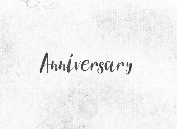 Anniversary Concept Painted Ink Word and Theme — Stock Photo, Image