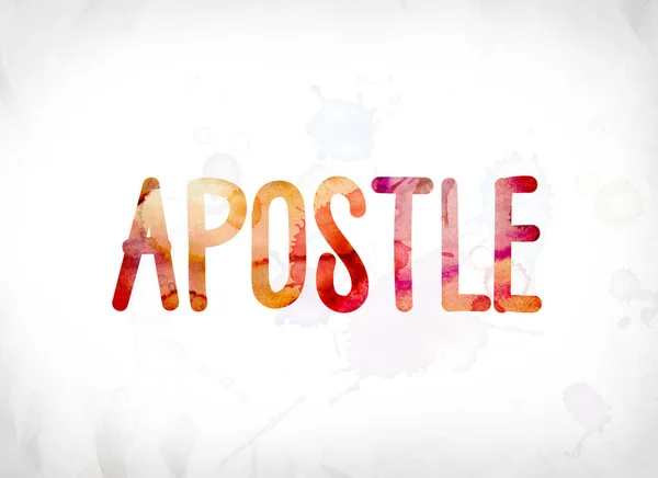 Apostel Concept geschilderd aquarel WordArt — Stockfoto