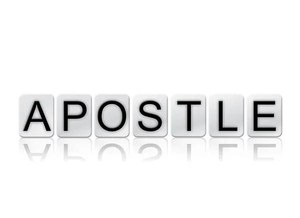 Apostel-Konzept gefliestes Wort isoliert auf weiß — Stockfoto