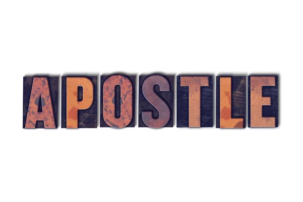 Concetto d'apostolo Isolated Letterpress Word — Foto Stock