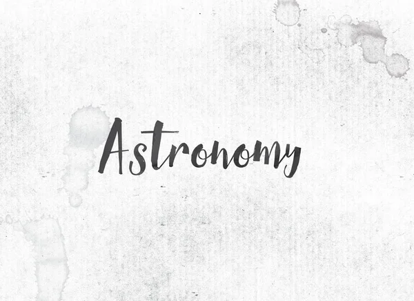 Astronomia koncepcja malowane tuszem słowo i tematu — Zdjęcie stockowe