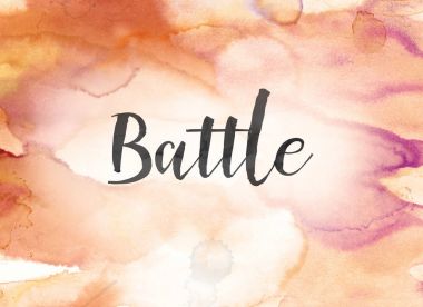 Savaş kavramı suluboya ve mürekkep boyama