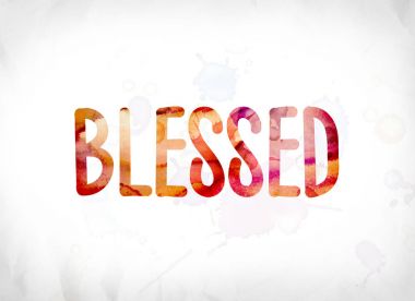 Mübarek kavramı suluboya Word Art boyalı