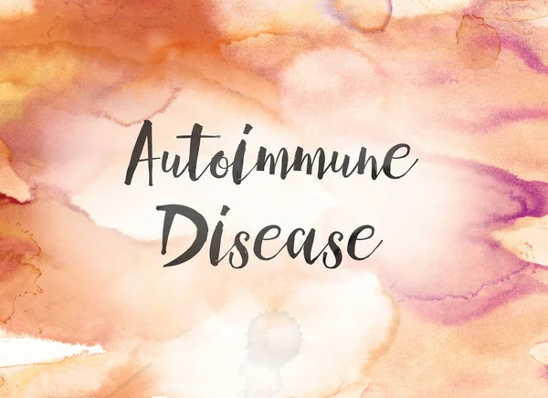 Autoimmune Disease Concept Watercolor and Ink Painting — Stock Photo, Image