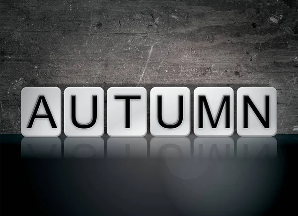 Autumn Concept Tiled Word — Stock Photo, Image