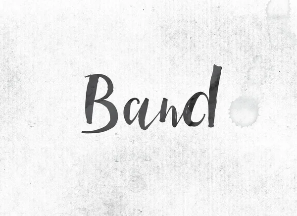 Band Concept schilderde inkt Word en thema — Stockfoto
