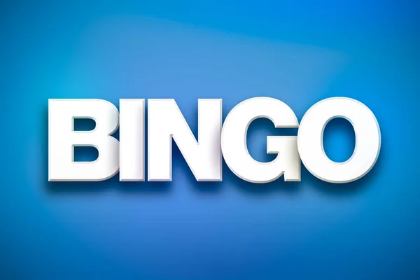 Bingo Tema ordet konst på färgstarka bakgrund — Stockfoto