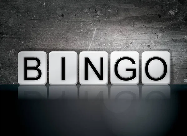 Bingo-Konzept gefliestes Wort — Stockfoto