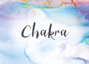 Çakra kavramı suluboya ve mürekkep boyama