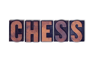 Tipo Word izole satranç kavramı