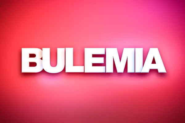 Bulemia thema WordArt op kleurrijke achtergrond — Stockfoto
