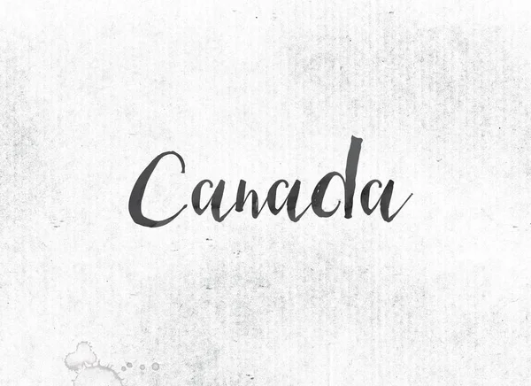 Canada Concept Encre peinte Mot et thème — Photo