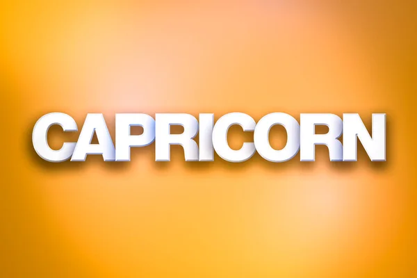 Capricorno tema Word Art su sfondo colorato — Foto Stock