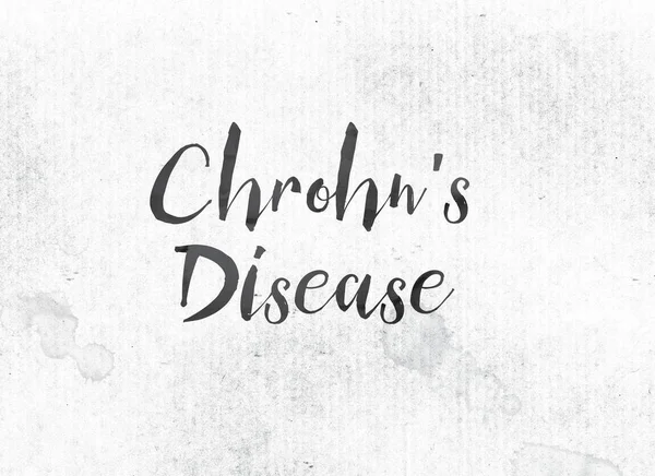 Je Chrohn nemoc koncepce malované slovo inkoust a téma — Stock fotografie