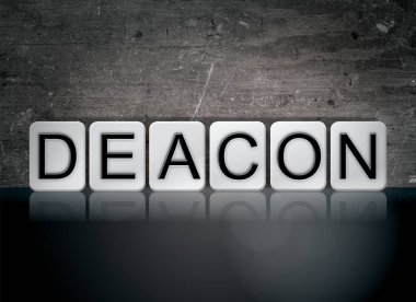 Deacon Concept Tiled Word clipart