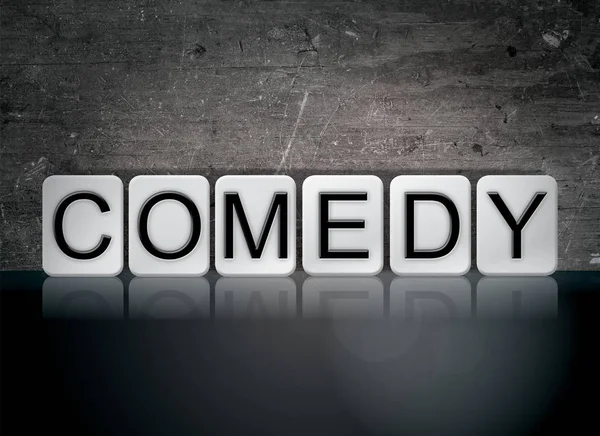 Comedy Concept Tiled Word — Stock Photo, Image
