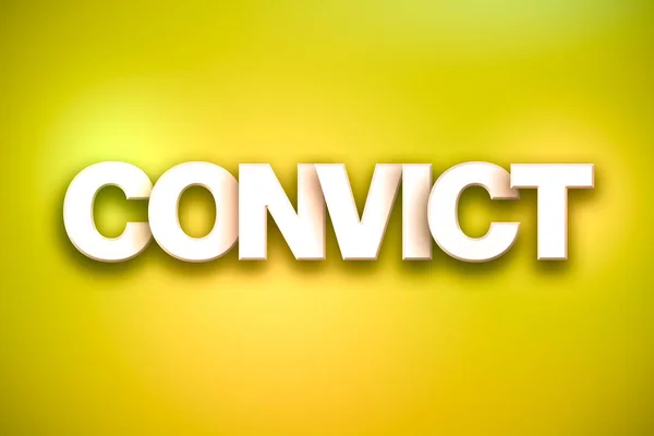 Convict Theme Word Art on Colorful Background — Stock Photo, Image