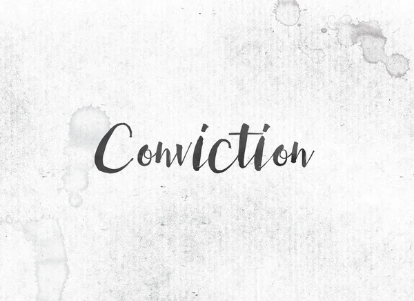 Conviction Concept Painted Ink Word and Theme — Stock Photo, Image