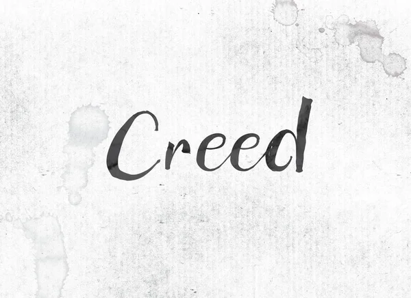 Creed Concept schilderde inkt Word en thema — Stockfoto