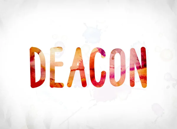 Deacon Concept Painted Watercolor Word Art — Stock Photo, Image