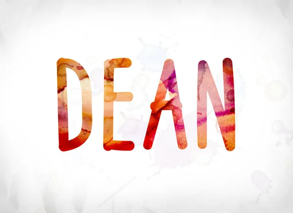 Dean koncepce malované akvarel slovo umění — Stock fotografie
