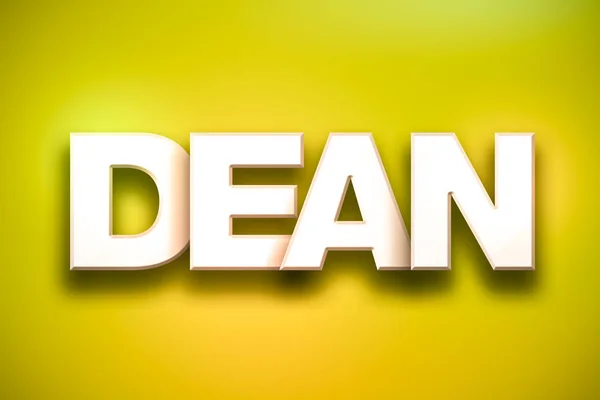 Dean téma slovo umění na barevné pozadí — Stock fotografie
