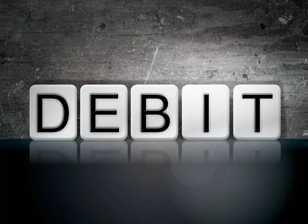 Concetto di debito Tiled Word — Foto Stock