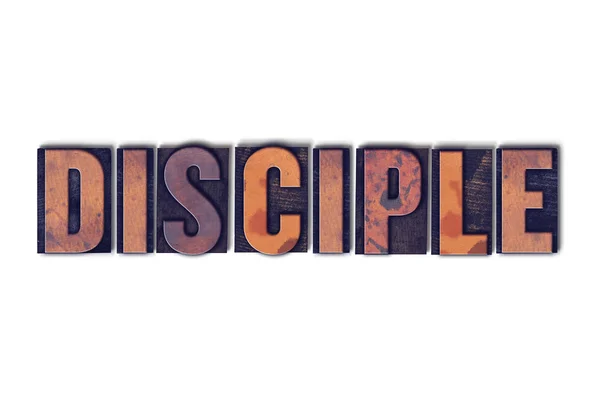 Disciple Concept Isolated Letterpress Word — Stock Photo, Image